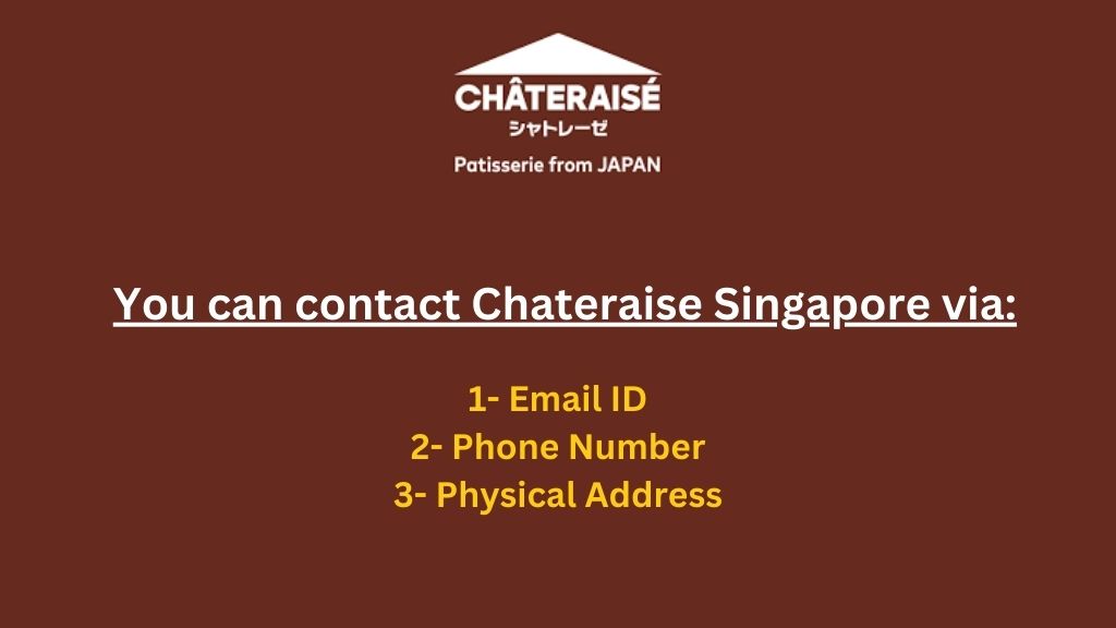 Chateraise Singapore Contact Details